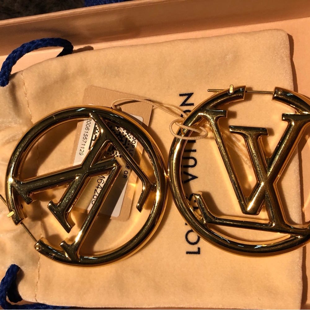 Louis Vuitton Louise Hoop GM Earrings